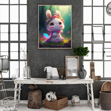 Load image into Gallery viewer, Lantern White Rabbit 30*40CM (canvas) Full Round Drill Diamond Painting
