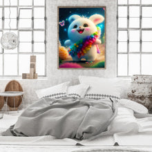 Load image into Gallery viewer, Lantern White Rabbit 30*40CM (canvas) Full Round Drill Diamond Painting
