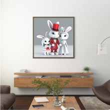 Load image into Gallery viewer, Rabbit Family 30*30CM (canvas) Full Round Drill Diamond Painting
