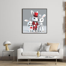 Load image into Gallery viewer, Rabbit Family 30*30CM (canvas) Full Round Drill Diamond Painting
