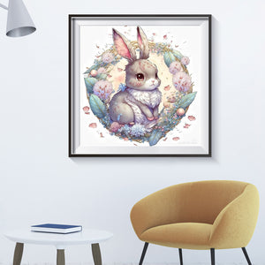 Rabbit 35*35CM (canvas) Full Round Drill Diamond Painting