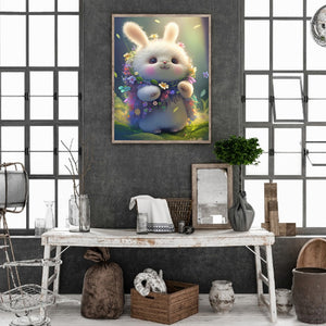 Chinese Zodiac Rabbit 30*40CM (canvas) Full Round Drill Diamond Painting