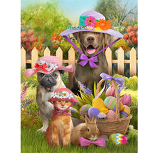 Load image into Gallery viewer, Easter Egg Bunny Cat Dog 30*40CM (canvas) Full Round Drill Diamond Painting
