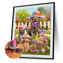 Load image into Gallery viewer, Easter Egg Bunny Cat Dog 30*40CM (canvas) Full Round Drill Diamond Painting
