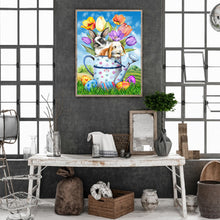 Load image into Gallery viewer, Easter Egg Bunny Shower 30*40CM (canvas) Full Round Drill Diamond Painting
