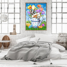 Load image into Gallery viewer, Easter Egg Bunny Shower 30*40CM (canvas) Full Round Drill Diamond Painting
