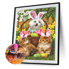 Load image into Gallery viewer, Easter Egg Bunny Ears Cat Dog 30*40CM (canvas) Full Round Drill Diamond Painting
