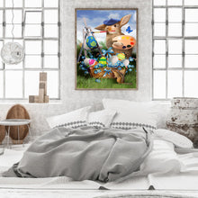 Load image into Gallery viewer, Easter Bunny Painter 30*40CM (canvas) Full Round Drill Diamond Painting
