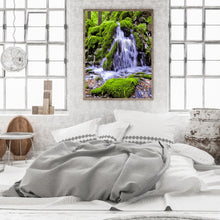 Load image into Gallery viewer, Mountain Waterfall 30*40CM (canvas) Full Round Drill Diamond Painting
