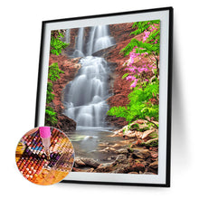 Load image into Gallery viewer, Mountain Waterfall 30*40CM (canvas) Full Round Drill Diamond Painting
