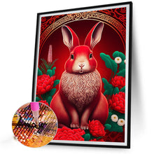 Load image into Gallery viewer, Red Golden Rabbit 30*40CM (canvas) Full Round Drill Diamond Painting
