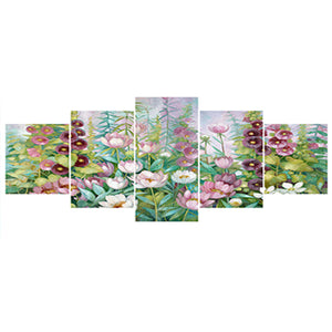 Pond Lotus Pentatype 95*45CM (canvas) Full Round Drill Diamond Painting