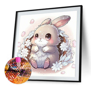 Rabbit 30*30CM (canvas) Full Round Drill Diamond Painting