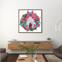 Load image into Gallery viewer, Easter Bunny Wreath 30*30CM (canvas) Partial Special-Shaped Drill Diamond Painting
