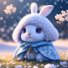 Load image into Gallery viewer, Winter Edition Zodiac Rabbit 30*30CM (canvas) Full Round Drill Diamond Painting
