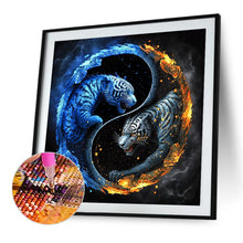 Load image into Gallery viewer, Tiger Yin Yang Diagram 30*30CM (canvas) Full Round Drill Diamond Painting
