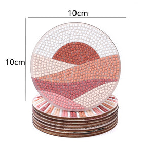 DIY Cork Coasters Creative Cup Coasters Diamonds Cup Mat for Tabletop Protection