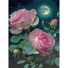 Load image into Gallery viewer, Moonlight Rose 30*40CM (canvas) Full Round Drill Diamond Painting
