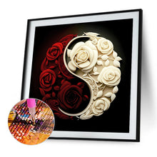 Load image into Gallery viewer, Rose Yin Yang Chart 30*30CM (canvas) Full Round Drill Diamond Painting
