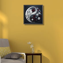 Load image into Gallery viewer, Rose Yin Yang Chart 30*30CM (canvas) Full Round Drill Diamond Painting
