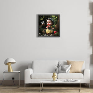 Snow White Cartoon Version 30*30CM (canvas) Full Round Drill Diamond Painting