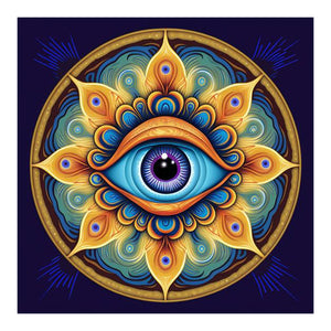 Mandala Eyes 30*30CM (canvas) Full Round Drill Diamond Painting