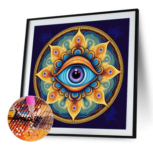 Mandala Eyes 30*30CM (canvas) Full Round Drill Diamond Painting