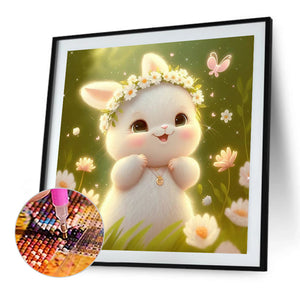 Soft Bunny 30*30CM (canvas) Full Round Drill Diamond Painting