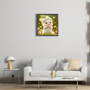 Soft Bunny 30*30CM (canvas) Full Round Drill Diamond Painting