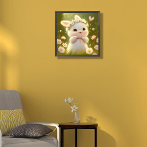 Soft Bunny 30*30CM (canvas) Full Round Drill Diamond Painting