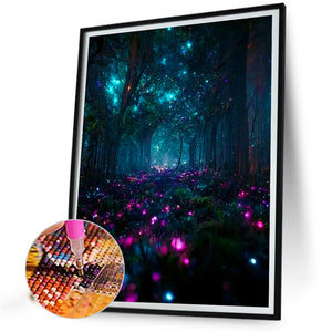 Ziguang Mountain Forest 30*40CM (canvas) Full Round Drill Diamond Painting