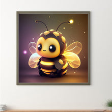 Load image into Gallery viewer, Glowing Bee In The Dark 30*30CM (canvas) Full Round Drill Diamond Painting
