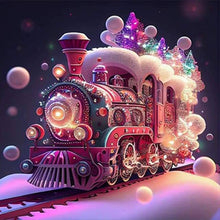 Load image into Gallery viewer, Colorful Train 30*30CM (canvas) Full Round Drill Diamond Painting
