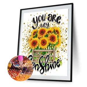 Sunflower 30*40CM (canvas) Full Round Drill Diamond Painting