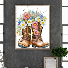 Load image into Gallery viewer, Flower Boots 30*40CM (canvas) Full Round Drill Diamond Painting
