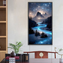 Load image into Gallery viewer, Milky Way And Starry Sky 40*70CM (canvas) Full Round Drill Diamond Painting
