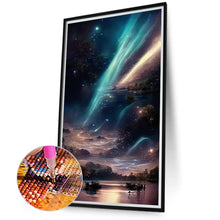 Load image into Gallery viewer, Double Aurora Galloping In The Night Sky 40*70CM (canvas) Full Round Drill Diamond Painting
