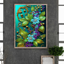 Load image into Gallery viewer, Jewelry Flower 30*40CM (canvas) Partial Special-Shaped Drill Diamond Painting
