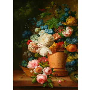 Oil Painting Bouquet 30*40CM (canvas) Full Round Drill Diamond Painting