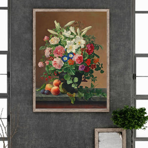 Oil Painting Bouquet 30*40CM (canvas) Full Round Drill Diamond Painting