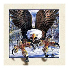 Load image into Gallery viewer, 3D Picture Frame Vicious Eagle 30*30CM (canvas) Full Round Drill Diamond Painting
