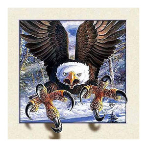 3D Picture Frame Vicious Eagle 30*30CM (canvas) Full Round Drill Diamond Painting