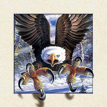 Load image into Gallery viewer, 3D Picture Frame Vicious Eagle 30*30CM (canvas) Full Round Drill Diamond Painting
