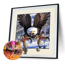 Load image into Gallery viewer, 3D Picture Frame Vicious Eagle 30*30CM (canvas) Full Round Drill Diamond Painting
