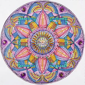 Mandala 30*30CM (canvas) Partial Special-Shaped Drill Diamond Painting