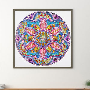 Mandala 30*30CM (canvas) Partial Special-Shaped Drill Diamond Painting