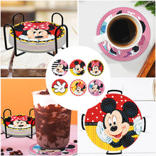 Load image into Gallery viewer, 6pcs Anti Slip Coasters Stackable DIY Creative Mickey Mouse for Table Home Decor
