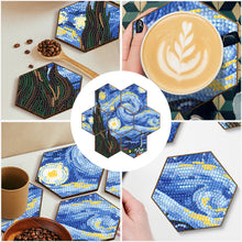 Load image into Gallery viewer, 7pcs Crystal Drink Coasters Creative DIY Honeycomb Shape for Tabletop Protection
