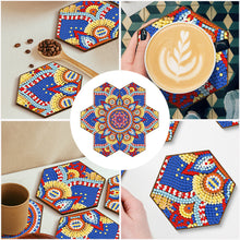 Load image into Gallery viewer, 7pcs Crystal Drink Coasters Creative DIY Honeycomb Shape for Tabletop Protection
