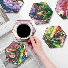 Load image into Gallery viewer, 7pcs Crystal Drink Coasters Creative DIY Honeycomb Shape for Tabletop Protection
